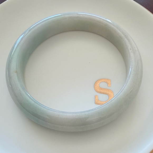 Certified Burma Jade Bangle – Spring Green, 58.8mm